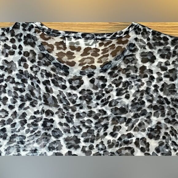 Altard State leopard print mesh crop top size S - Picture 2 of 6